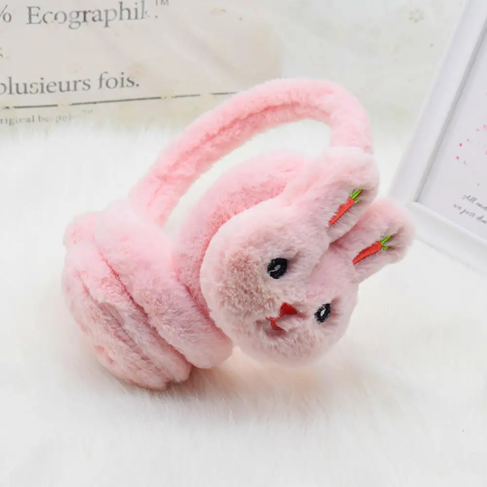 Winter Cute Rabbit Shape Earmuffs Girls Cute Ear Protection Warm Earmuffs Outdoor Ear Warmer Soft Earflap Furry Covers 귀마개