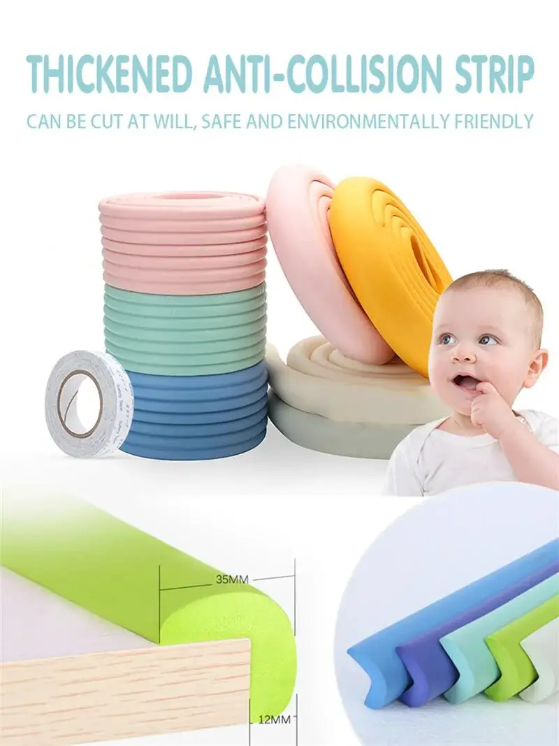2M Baby Safety Corner Protector Home Furniture Corners Angle Protection Child Safety Table Corner Protector Tape silicone table corner protector,table corner protector,table edge protector,furniture anti collision strip