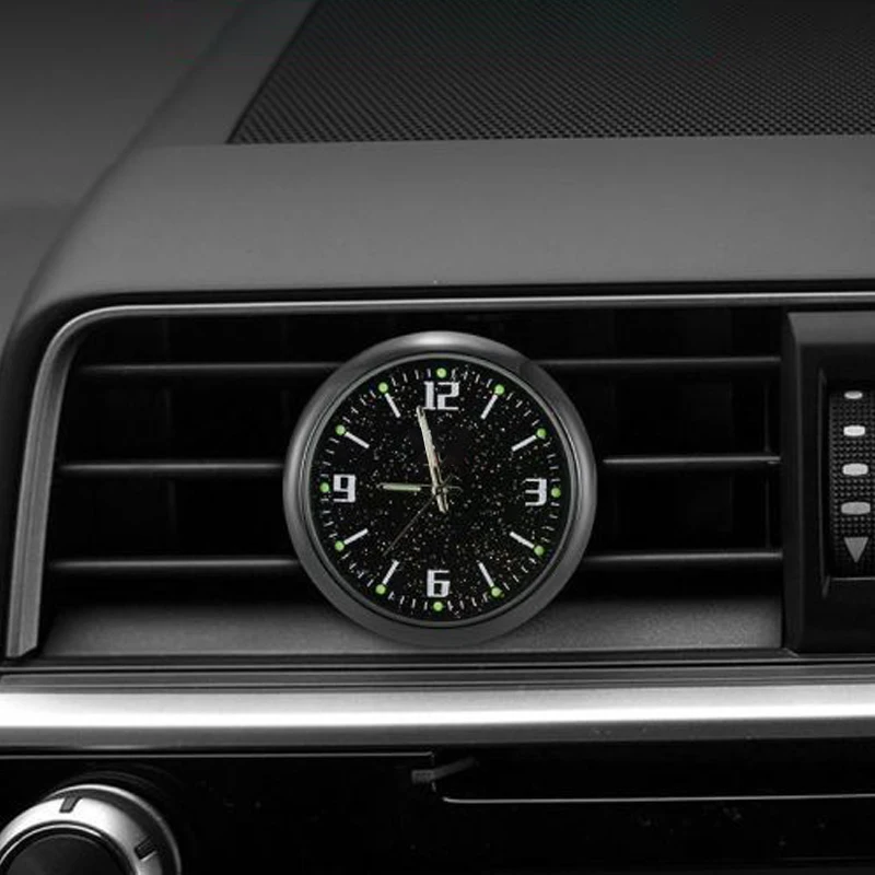 Orologio al quarzo luminoso per console centrale auto, adesivi per Ford Mustang Fiesta Kuga Edge Mondeo ST Fusion - Image 6