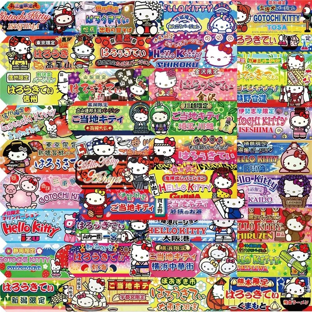 

10/30/60 шт. Каваи Hello Kitty Этикетки Уплотнительные наклейки Эстетические наклейки Детские игрушки Ноутбук Холодильник Телефон Дневник Милая мультяшная наклейка