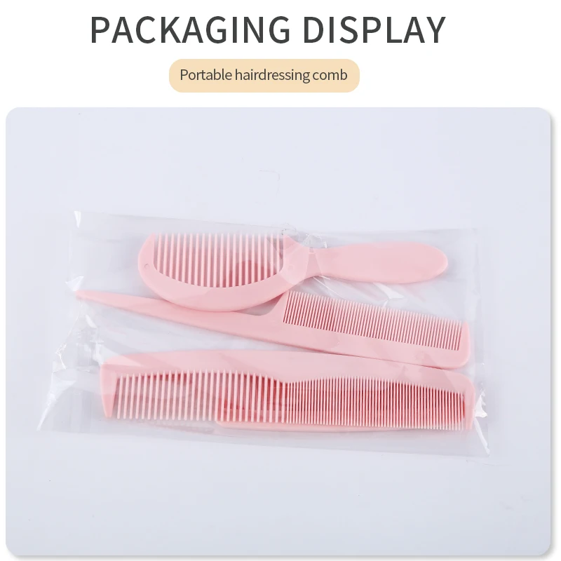 4PCS/Set Pink Black Hair Comb Barber Accessories Straightening Brush Anti-static Salon Hair Care Styling Tool for Hair Comb Curly Hair Brush Hair Styling Tools Hair Brush Comb Hair Comb Set
