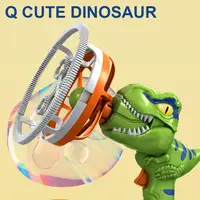 Soap Bubble Gun Dinosaur Electric Blowing Tuba Bubbles Machine Automatic Blower Toys Outdoor Games Party Toy For Kids Boys Gifts 3