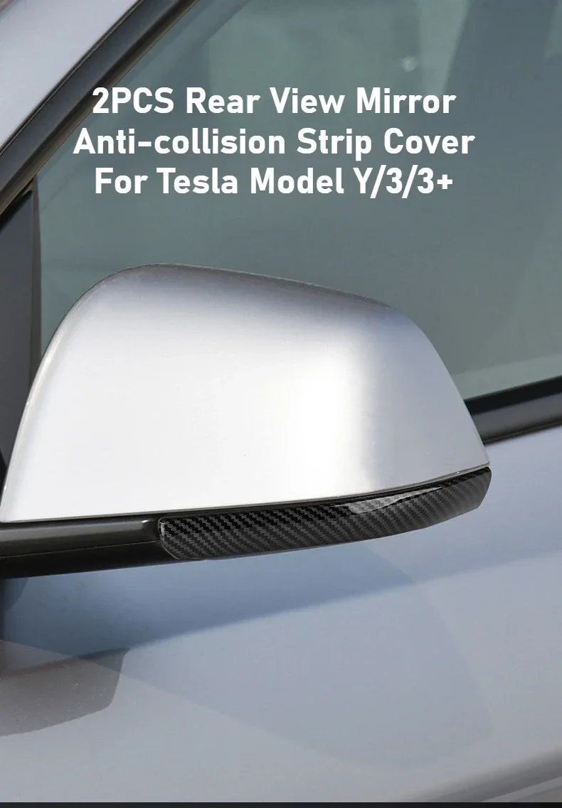 Für Tesla Model Y Juniper 2026 Zubehör Rückspiegel Anti-Kollisions-Streifen Verkleidung M3H 2025 Kratzschutz-Aufkleber – Detail 2