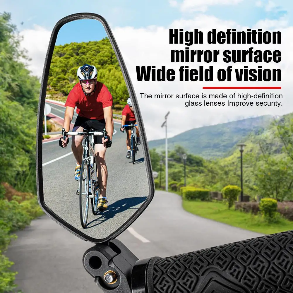 

NEW Adjustable Foldable Bicycle Mirror High Definition Large Viewing Angle Mountain Bike Rear View Mirror