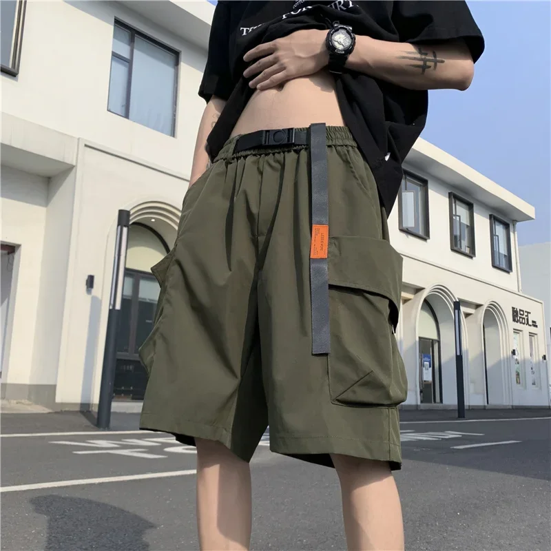 Summer Men's Functional Cargo Shorts 2024 New Multi-pocket Baggy Gym Short Sweatpants Y2K Streetwear Bermuda shorts Masculina 2