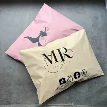 Borsa postale in polietilene personalizzata, borsa con cerniera, borsa per imballaggio, collegamento speciale