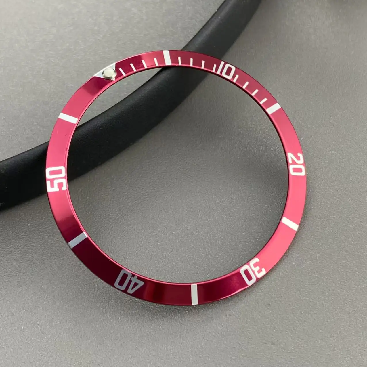Vintage 36.5mm Aluminum Bezel Insert for 40mm Men's Watch Cases