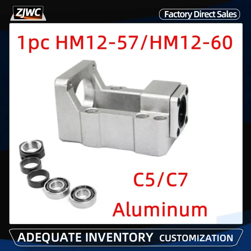 Assento de Alumínio do Servo Motor do Piso Rolamento do Apoio do Parafuso Suporte Integrado Fixo para o Motor Nema23 Nema 24 Hm1257 Hm1260 1pc