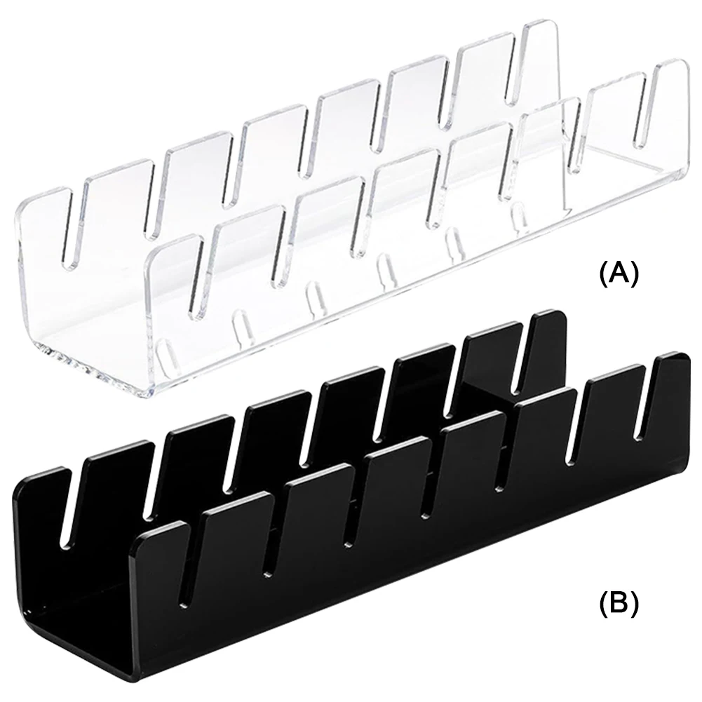 Flat Cap Stand for Baseball Caps Acrylic Hat Holder for 8 Baseball Caps No Install Hat Organizer for Bedroom Closet Dresser