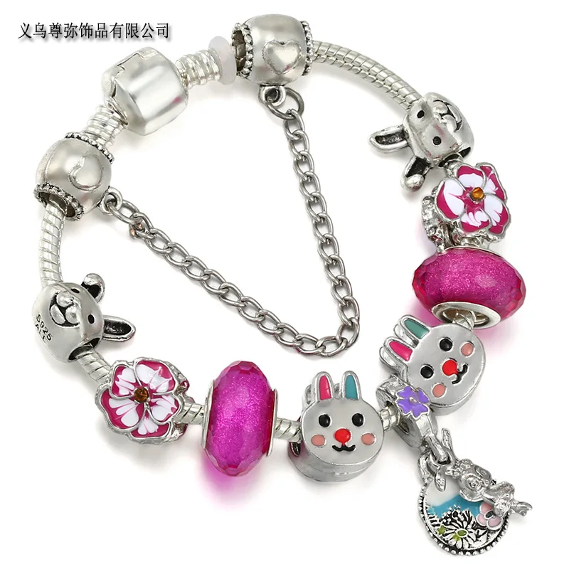  JUSTYINGKAI Pulseras para niñas, dulce y fresca, retro