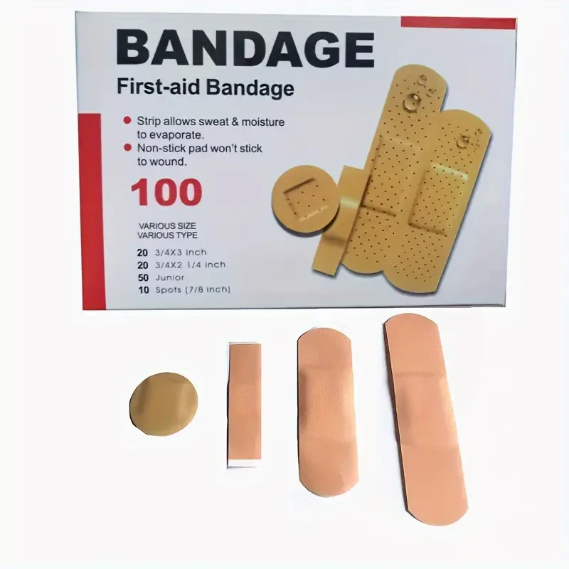 Medical Wound Adhesive Paster Keep Wounds Secure Four Piece Set Bandages Breathable Nose Bridge Patch Acne P 100pcs