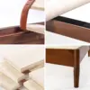 Linda Mid Century Wood Platform Bed Frame, Solid Wood Foundation, Wood Slat Support, No Box Spring Needed,Brown 6