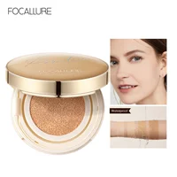 Wholesale FOCALLURE Foundation Air Cushion Waterproof Matte Base Poreless Full Coverage Face Cream Smooth Foundation Cosmetics