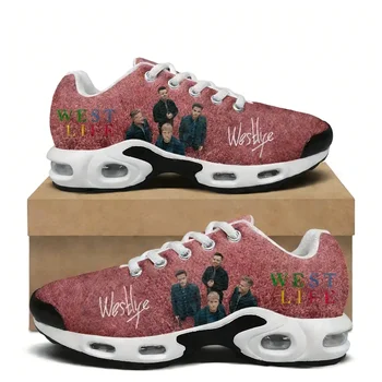 Westlife Band Air Cushion Sneakers Mens Womens Hip Hop Rock Lightweight Sports Shoes Custom Couple Cool Popular Leisure Sneaker 1