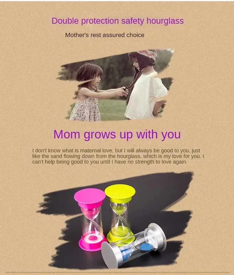 Description Picture 6 of item1/3/5/10/15/20/30/45/60 minutes Hourglass timer sand clock timer desktop ornaments kitchen hour glass Xmas Gift shower timer
