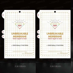 Soft Frosted Matte Hydrogel Film | HD Clear TPU Screen Protector | Front & Back Coverage | 7.6 - Galaxy Z Fold 8 (2Pcs Clear External)