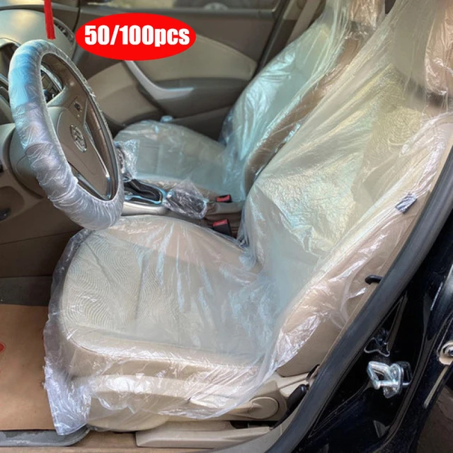 Siège de voiture en plastique jetables couvre la machine - Chine Capot de  voiture, housse de siège