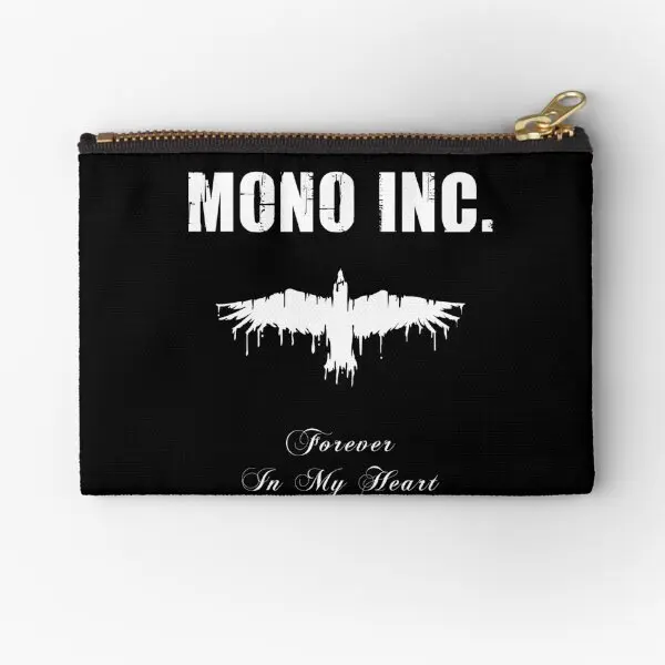 

Mono Inc Forever In My Heart Zipper Pouches Pocket Pure Women Coin Socks Cosmetic Storage Small Men Wallet Money Key Panties