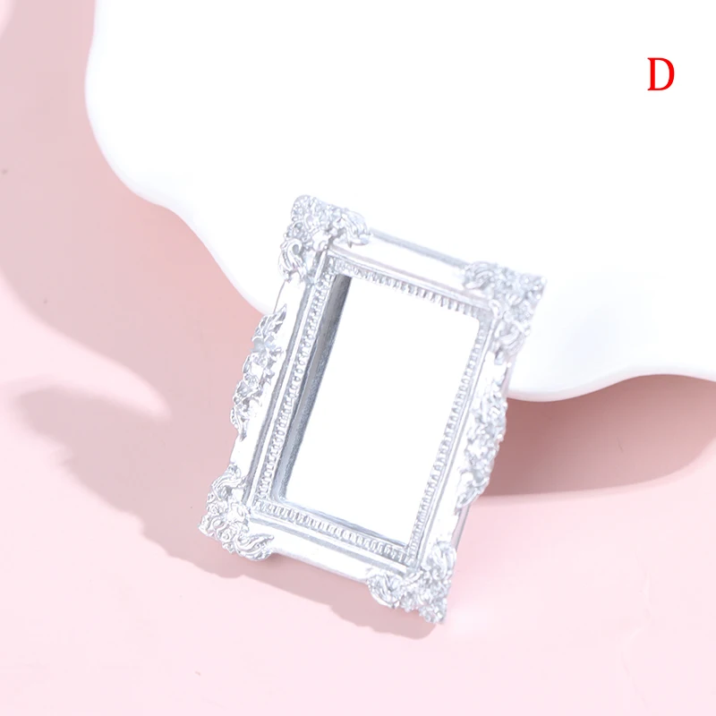 1/12 دمية إطار مصغر اكسسوارات الأثاث مرآة مصغرة جد...