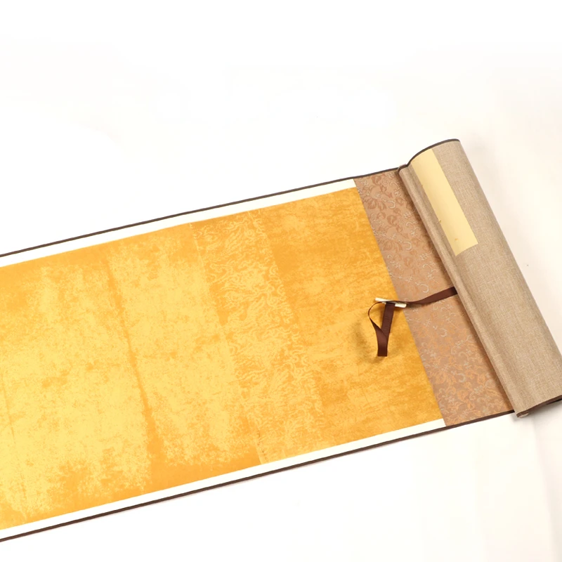 Batik Blank Half Ripe Rice Paper Scroll Brush Calligraphy Lantingxu Xuan Papier Papel Arroz Wang Xizhi Calligraphy Works Scroll