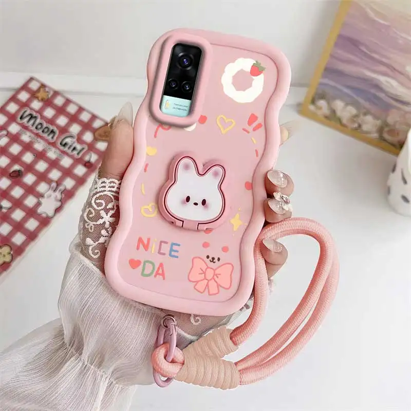 Lucky Day Phone Case Set with Lanyard and Rabbit Stand