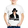 2023 New Children's Fashion Michael Jackson Rock Cool T-shirt Children's Summer Top Boys/Girls Casual Wear 4