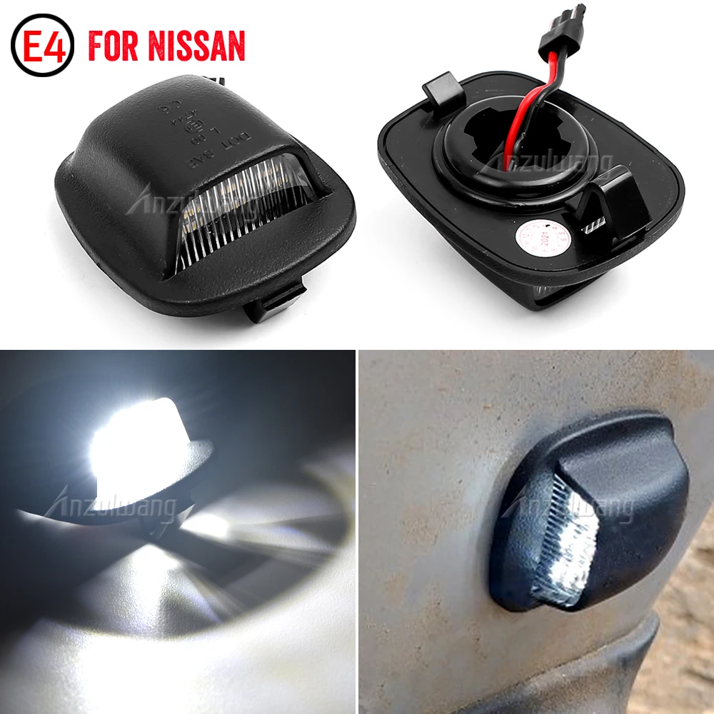 

2Pcs LED License Number Plate Light Lamps White Light For Nissan Xterra Frontier 1998 1999 2000 2001 2002 2003 2004 265109Z400
