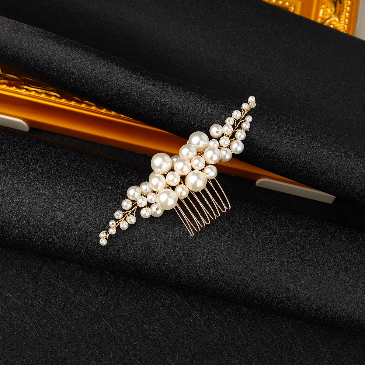 Bridal Hair Accessories Elegant pearl wedding hair comb bridal side comb piece