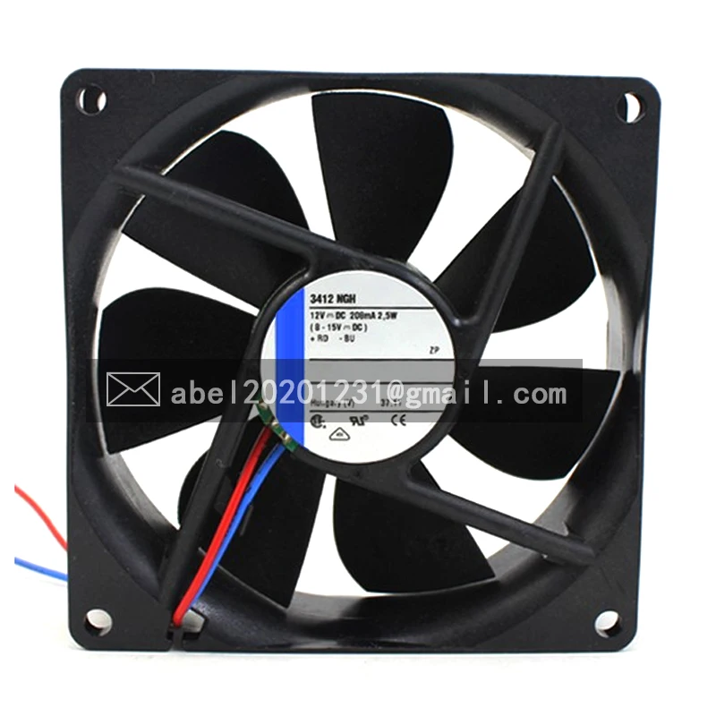 

BRAND NEW ORIGINAL 3412NGH 3412 NGH DC 12V COOLING FAN 9225 92*92*25 MM