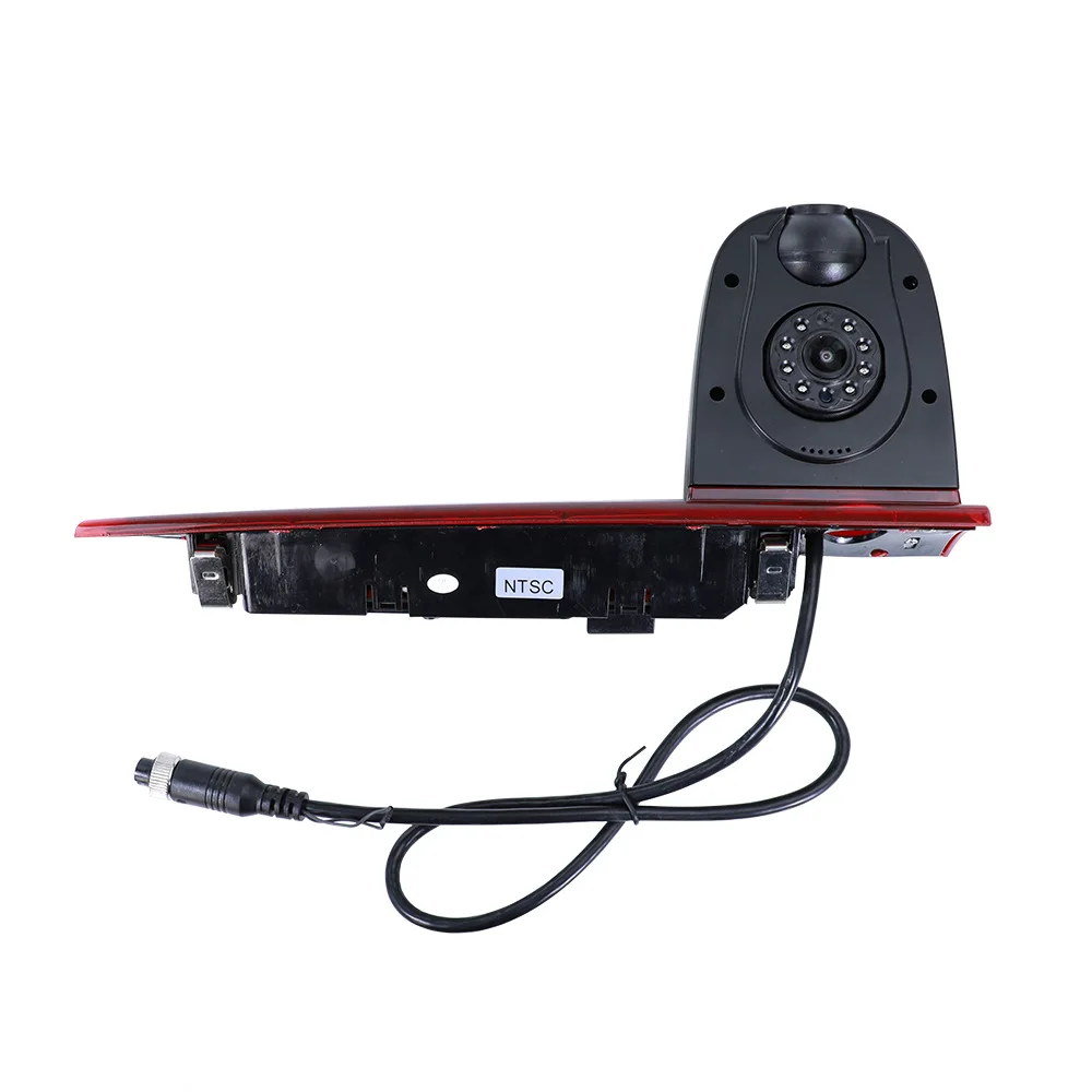 

Top Quality Car High Brake Light Rear View Camera for Ford Transit 2016 + Dual Lens Ruler Switch 1/3 PC4089 PAL/NSTC