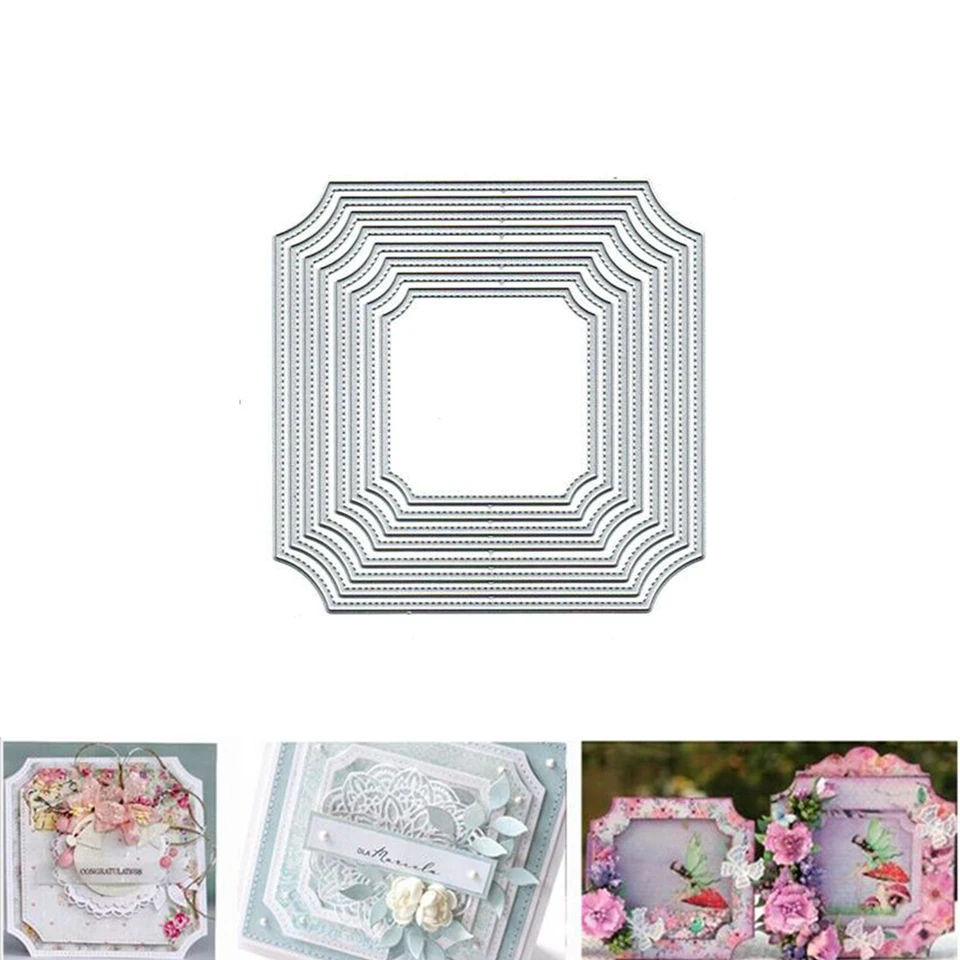 DOSERTY Fustelle 3D con bordo in pizzo ovale per goffratura, stencil per realizzare biglietti, album di ritagli, amanti dei bambini