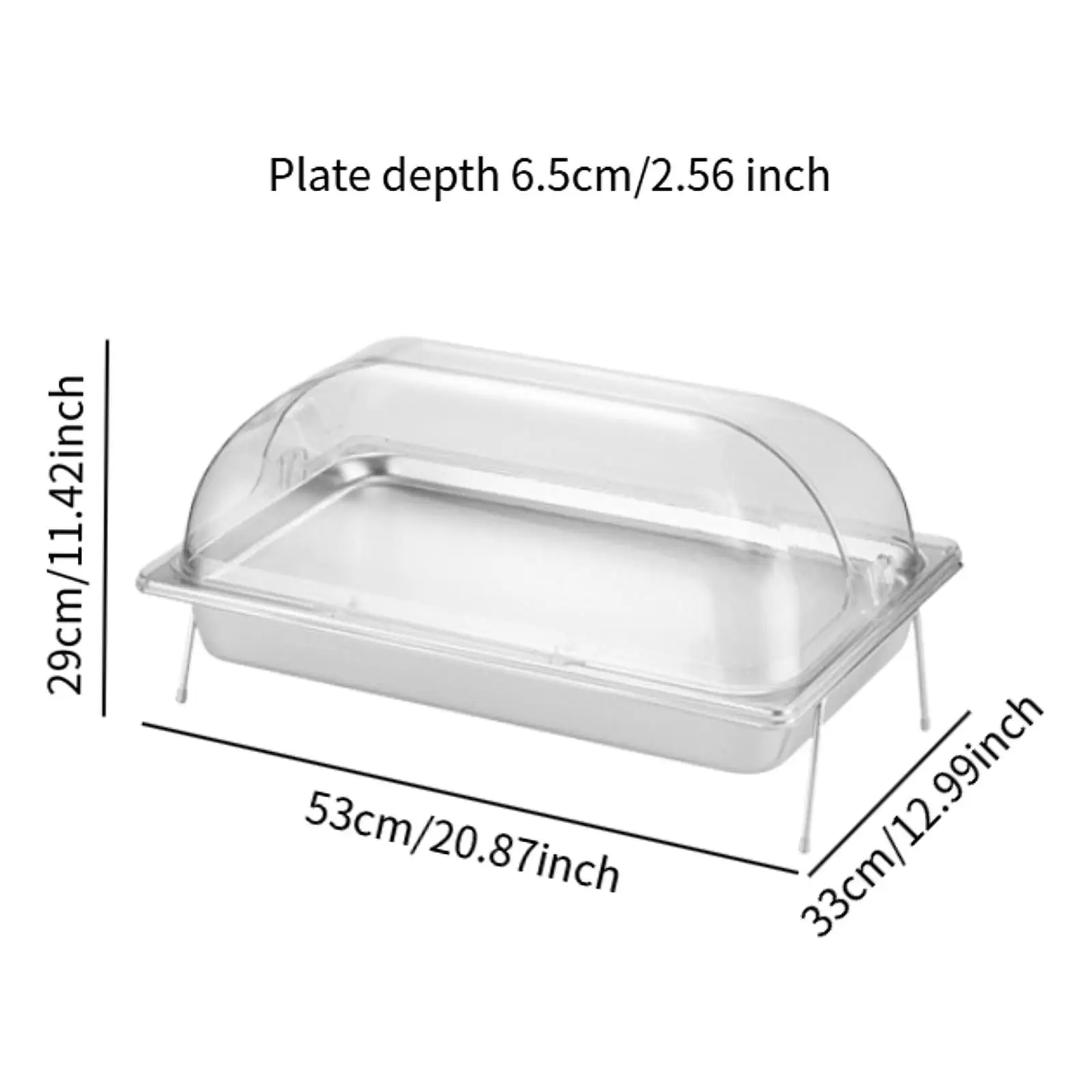 Stainless Steel Food Display Tray for Seafood for Buffet Restaurant Hotel 6