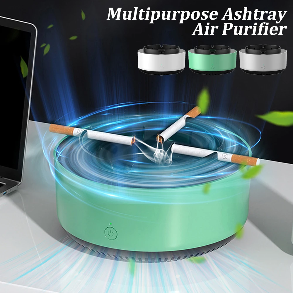 MultipurposeAshtraywithAirPurifierforFilteringAshTraySecond