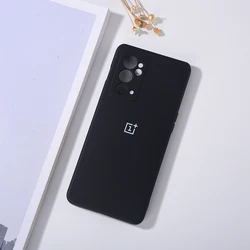 Soft Touch Liquid Silicone Phone Case with 360° Camera Protection and Shockproof Design - OnePlus 9RT (Black)