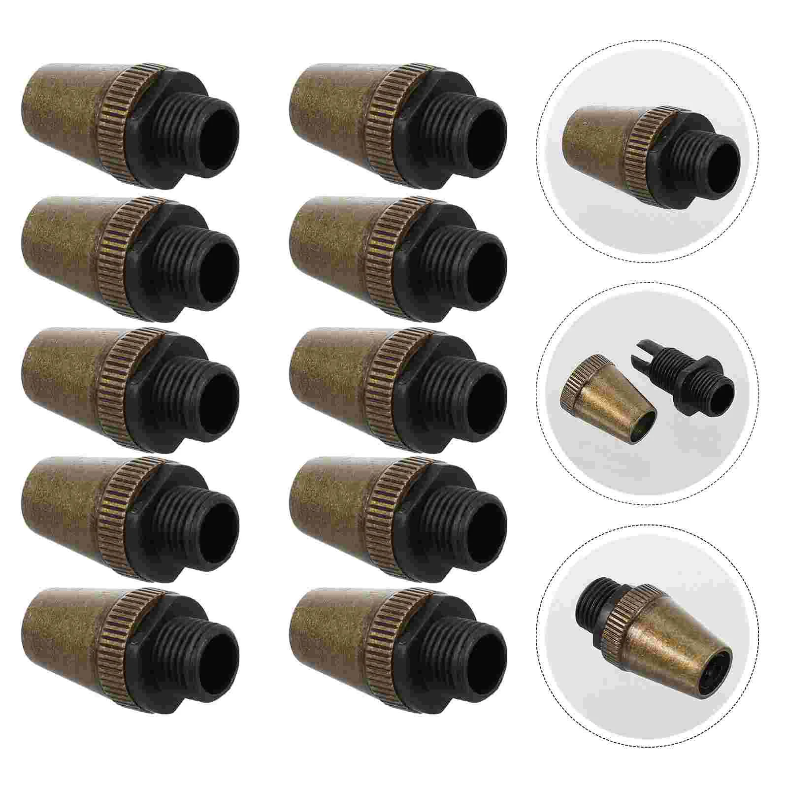 10 Pcs Wire Buckle Cable Gland Strain Relief Connector Grips Chandelier Clips Fixing Clamps Outdoor Lighting Path Lights