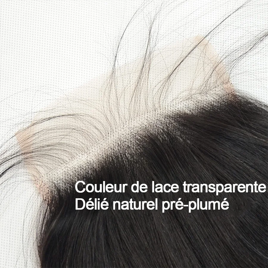 4x4 5x5 Lace Closure mit Body Wave Echthaar-Bündeln, 100% Remy Echthaar-Extensions, 2x6 Mittelteil-Lace – Detail 5