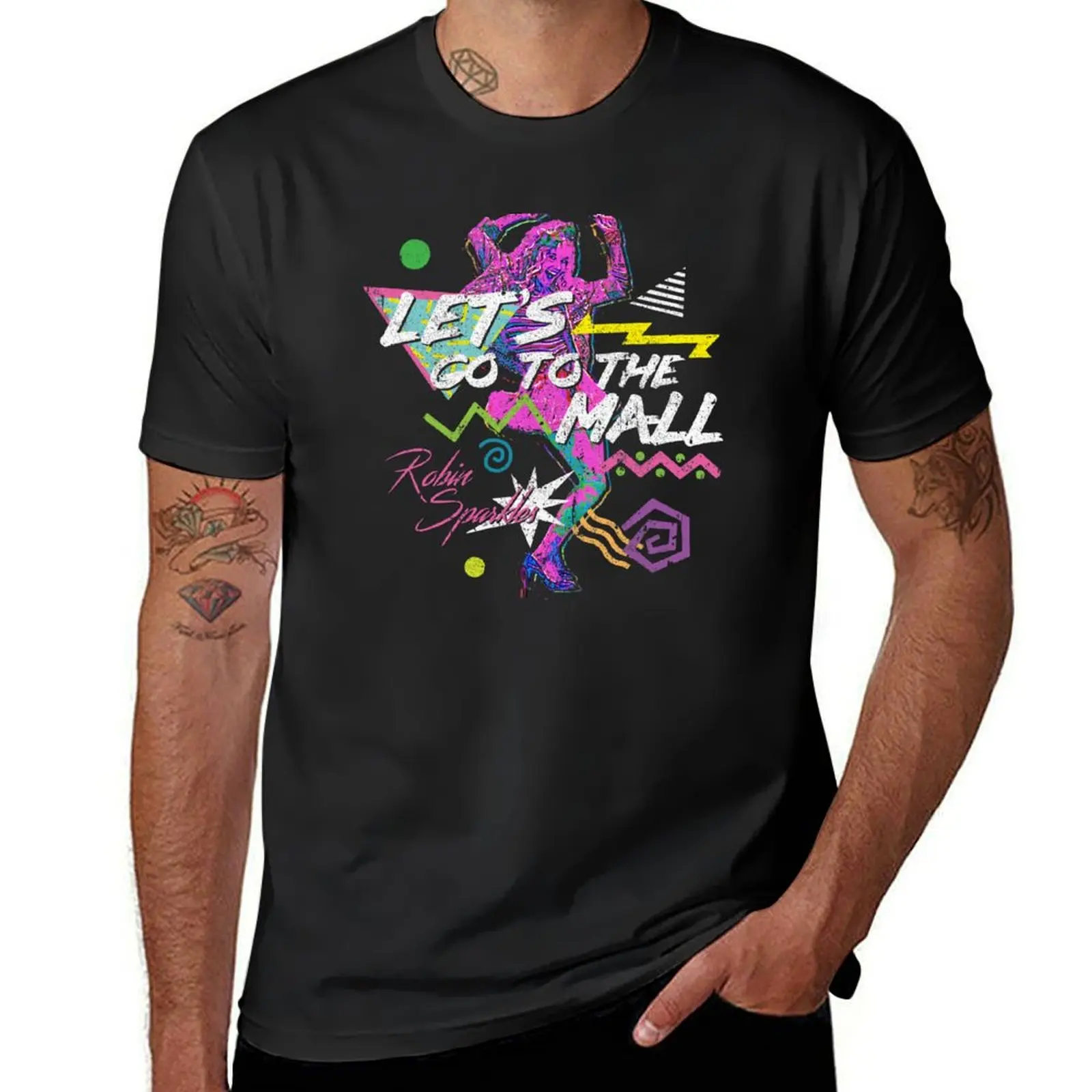 Let's Go To The Mall - Robin Sparkles (Variant) T-Shirt customs blanks graphics anime heavyweight t shirts for men