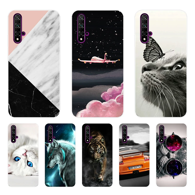 Custodia In Silicone Per Huawei Honor 20 Custodia Morbida In Tpu Per Huawei Nova 5 T 5 T Nova5T Yal-L21 Honor 20 Honor20 Cover In Silicone