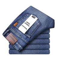 WTHINLEE Men Fashion Jeans Autumn Stretch Comfortable Denim Trousers Business Casual Classic Straight Male Pants Brand Clothing 1