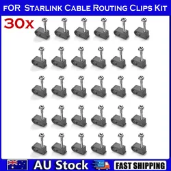 Starlink Durable Cable Clips for Efficient Desk and Wall Organization (30pcs)