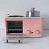 New Household Pink Breakfast, Maker 4 In 1 Steaming Baked Multifunction Breakfast Machine/ 6