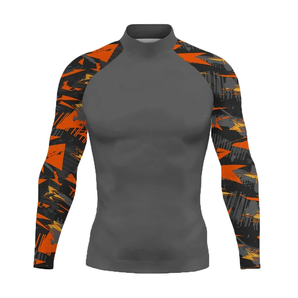 Surfing Rash Guard Swimwear Men's Long Sleeve UV Protection Wear Summer Water Sports Swimming Rashguard Surfing T-shirts