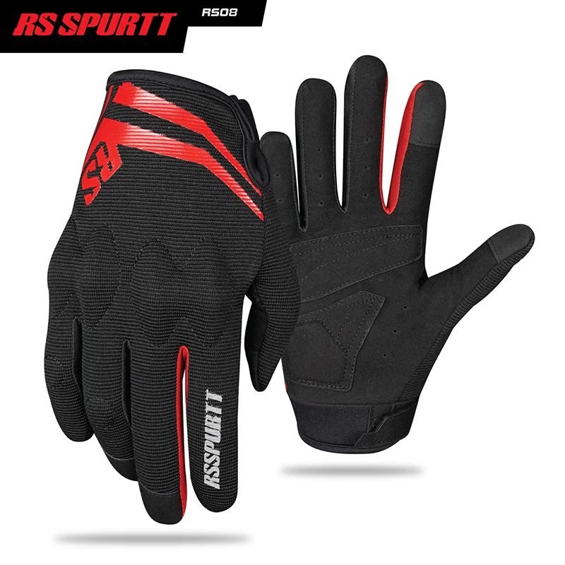 New Arrival RS08 Motorcycle Gloves Summer Mesh Breathable Moto Gloves Men Women Touch Screen Motocross Gloves