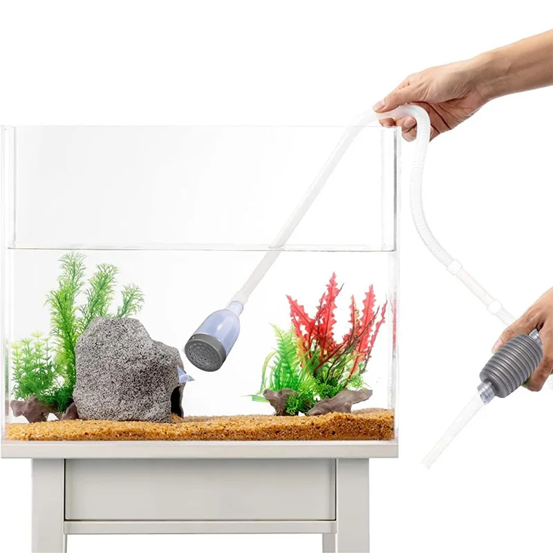 Aquarium Siphon Pipe Premium Grey 1.5 Meter Flexible Water Changing Cleaner