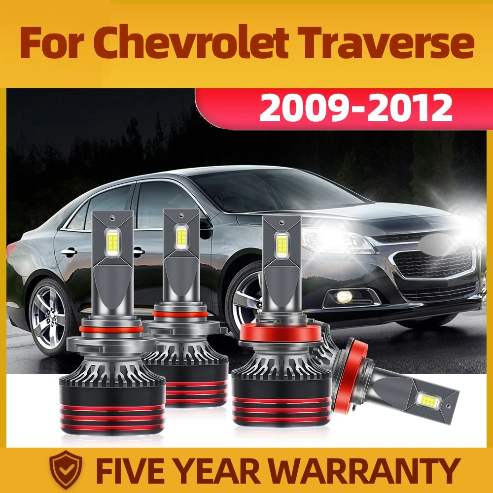 

TEENRAM Light bulbs on cars Plug-N-Play 9005 High H11 Low Beam 12V 24V Turbo Car Lamps Kit For Chevrolet Traverse 2009-2012