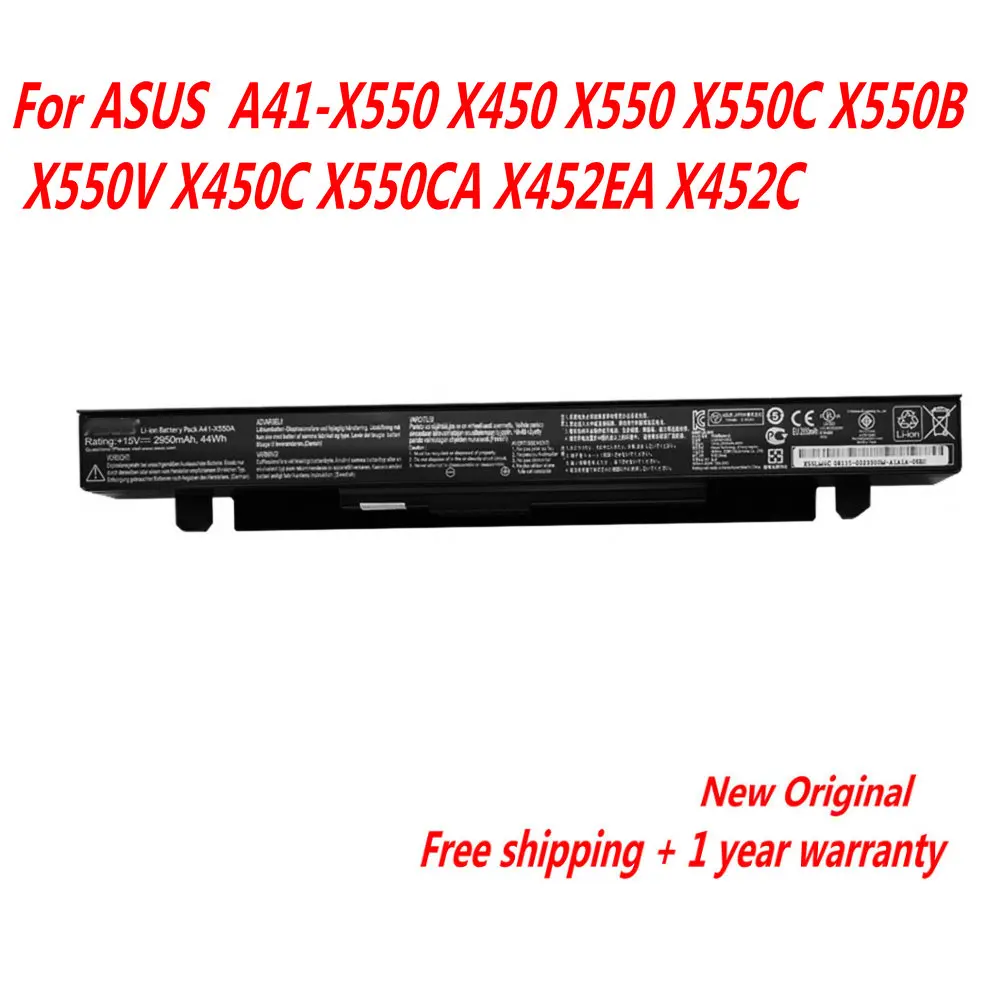 A41-X550A Original Battery Asus A41-X550 X550D X550C X550 X450C X550V  2950mAh
