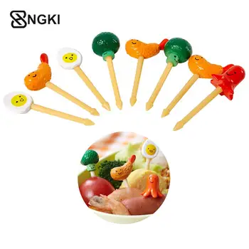Animal Cat Paw Farm Mini Fruit Fork bambini Cartoon Snack Cake Dessert Food Fruit Pick stuzzicadenti Bento lunets Party Decor