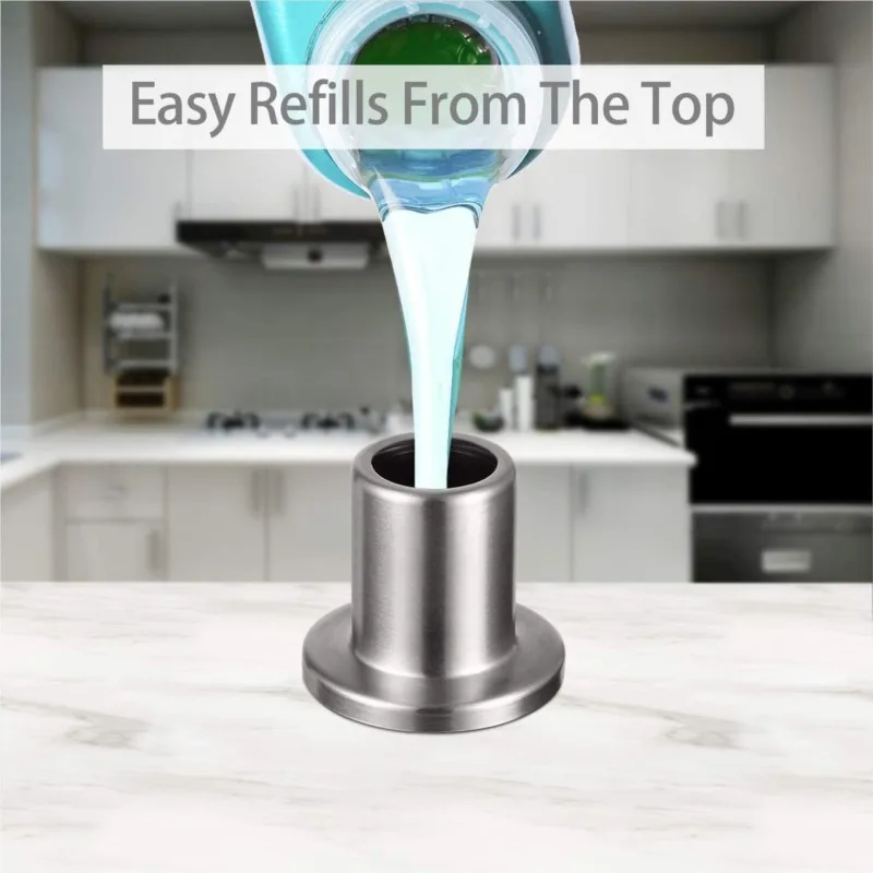 Concave And Convex Liquid Soap Dispenser Stainless Steel Soap Dispenser Bathroom Kitchen Sink Built-In Dispenser 500ml soap dispenser soap pump soap dispenser head