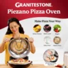Crispy Crust Pizza Oven by Granitestone – Electric Pizza Oven Indoor Portable, 12 Inch Indoor Pizza Oven Countertop, Piz 3