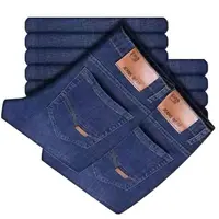 Korean Style Men's Jeans Thickened Slim Fit High Waist Straight Leg Loose Fit Casual Plus Size Youth Workwear 29 30  - 36 38 40